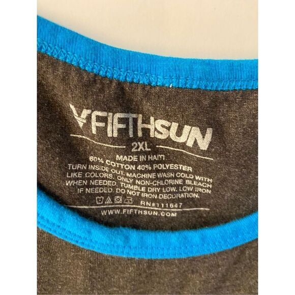 Fifth Sun tank mens xxl 2x Suns Out Guns Out shirt rn#111647 gray blue - Picture 4 of 4